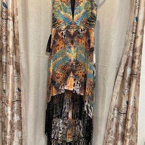 NWT Bebe designer statement hi-low dress